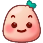 Smiling blob emoji example from Rednote's custom pack